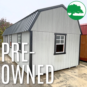 PRE-OWNED 12' x 28' Painted "Side Loft Barn"