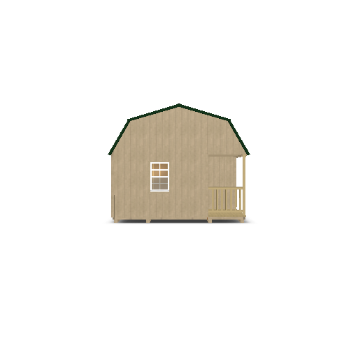 Lofted Cottage with Corner Porch 14x28 - Image 2
