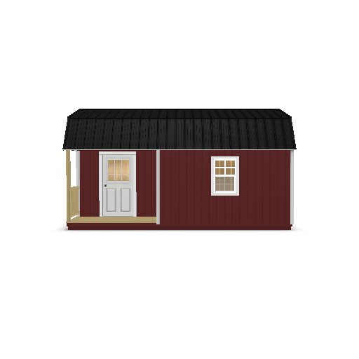 Lofted Cottage with Corner Porch 12 x 20 - Image 5