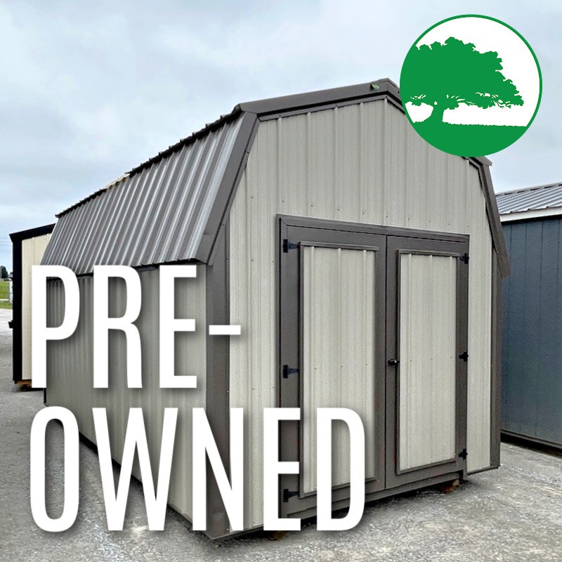 PRE-OWNED 9' x 18' Metal "Lofted Barn"
