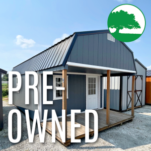 PRE-OWNED 12' x 30' Painted "Lofted Cabin"