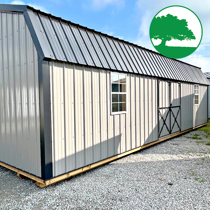 12' x 32' Metal "Side Loft Barn"