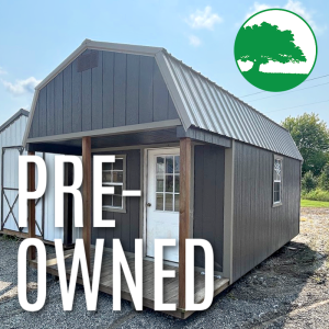 PRE-OWNED 10' x 20' Painted "Lofted Cabin"