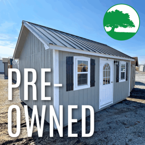 PRE-OWNED 12' x 16' Finished "Lancaster / Side Utility"