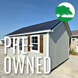 PRE-OWNED 12' x 16' Finished "Utility / Cabin w/ Electric"