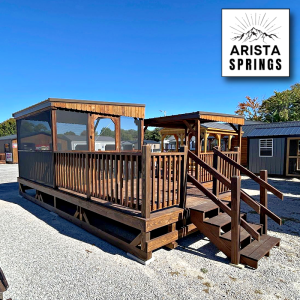 10' x 20' Sunrise "Half Roof Porch w/ Screen"