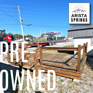 PRE-OWNED 10' x 16' Alpine "Portable Deck w/ Cable Railing"