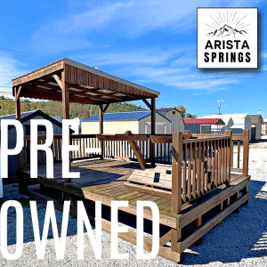 PRE-OWNED 10' x 16' Sunrise "Half Roof Porch"